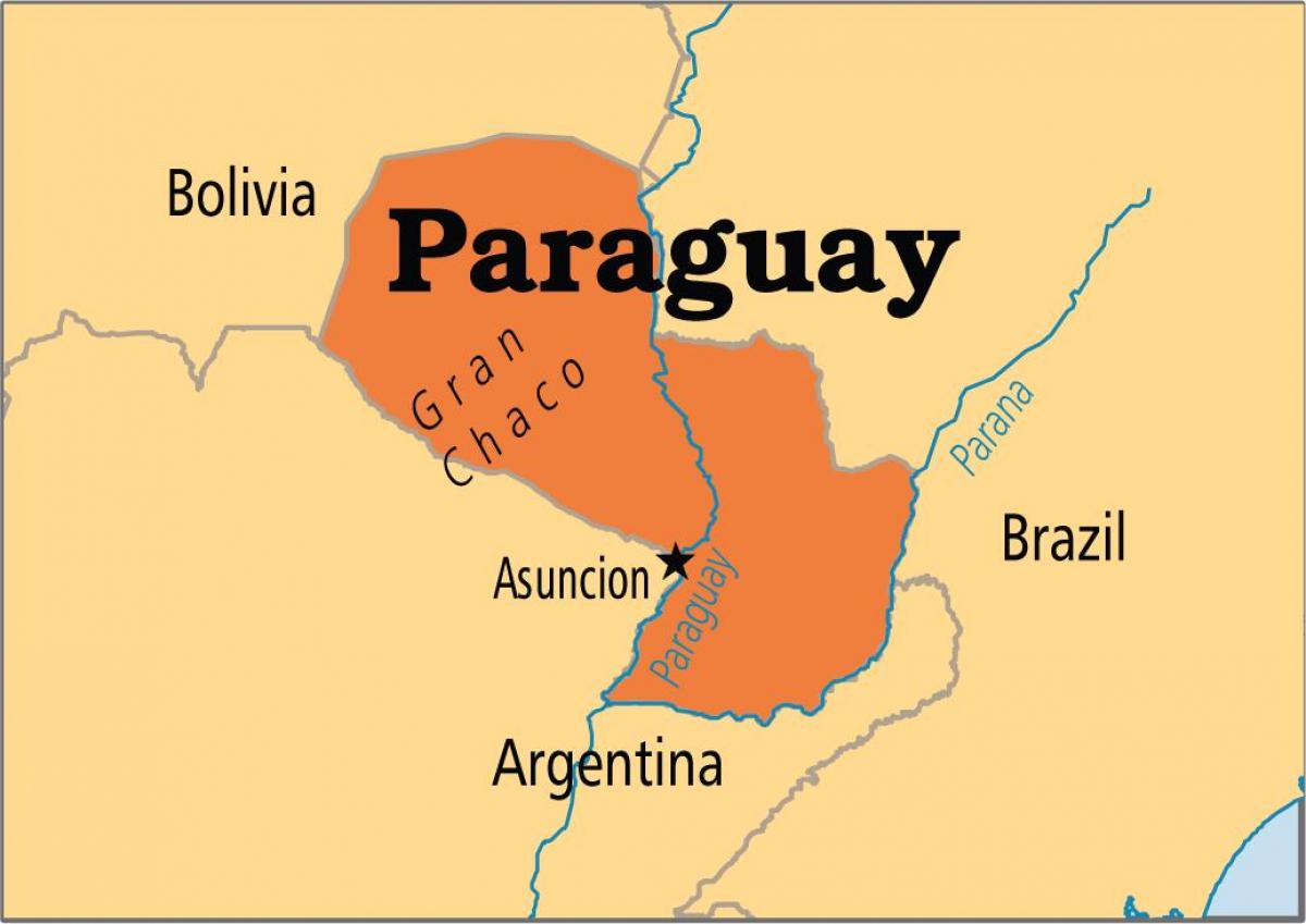 capital de Paraguay mapa