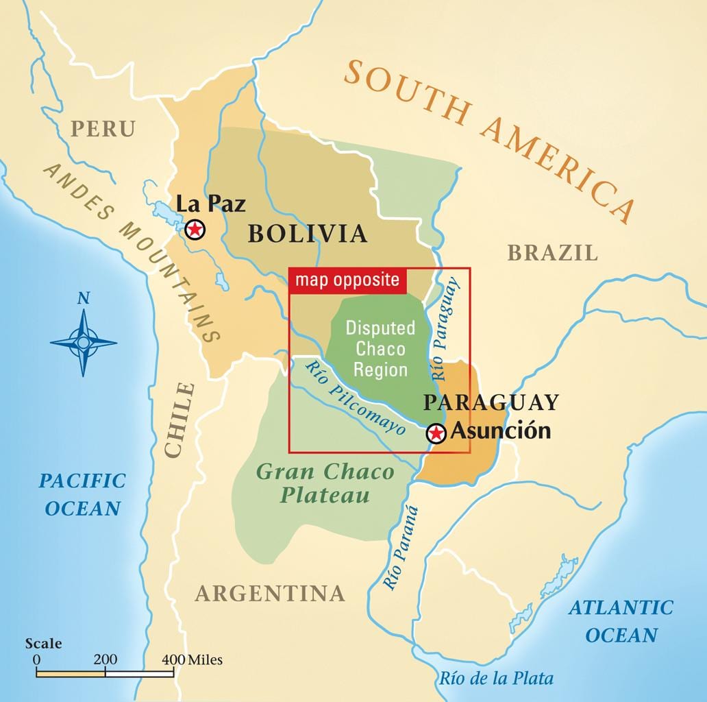 Mapa de rio Paraguay