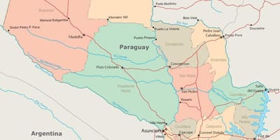 Paraguay asunción mapa