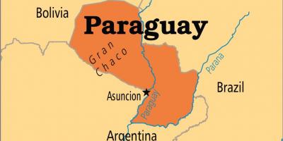 Capital de Paraguay mapa
