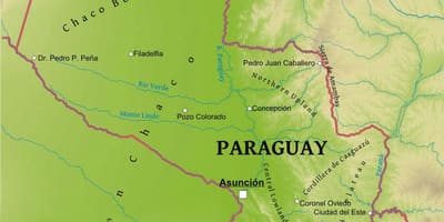 Mapa de Paraguay geografía