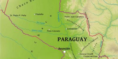 Mapa de Paraguay geografía