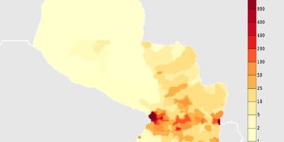 Mapa de Paraguay climático