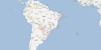 Mapa de Paraguay américa del sur