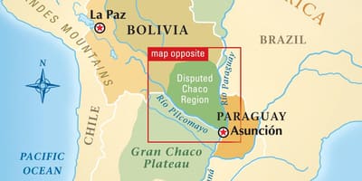 Mapa de rio Paraguay